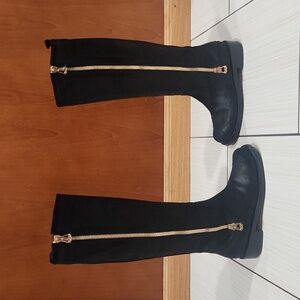 Jimmy Choo Doreen Distress Tall Leather Boots